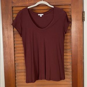 Maroon James Perse Tee